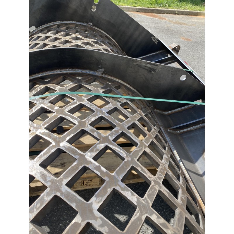 Grille complète pour broyeurs rapides en Hardox 500 côtés
