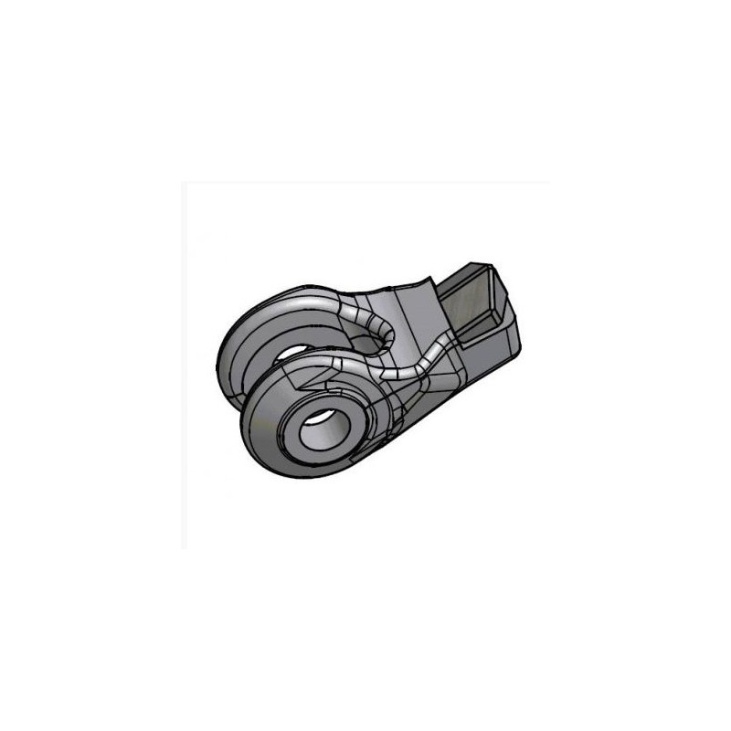 Marteau oscillant une pointe pour broyeurs forestier 3d