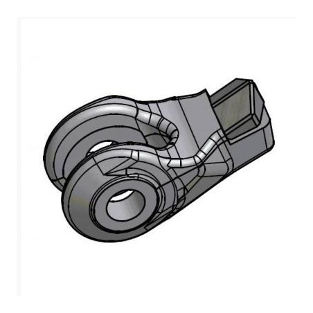 Marteau oscillant une pointe pour broyeurs forestier 3d