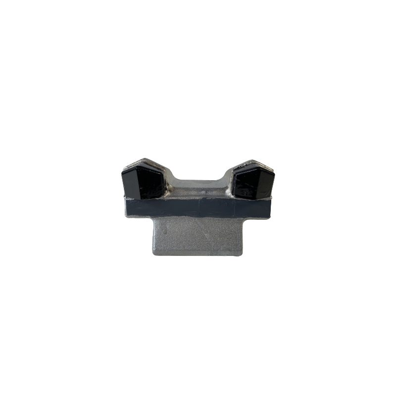 Outils fixe deux pointes avec renforts pour broyeurs de pierres