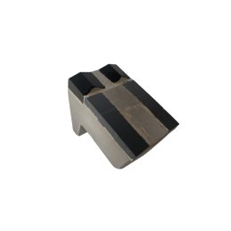 Marteau deux pointes avec insert + sept plaquettes en renforts pour broyeurs de pierres