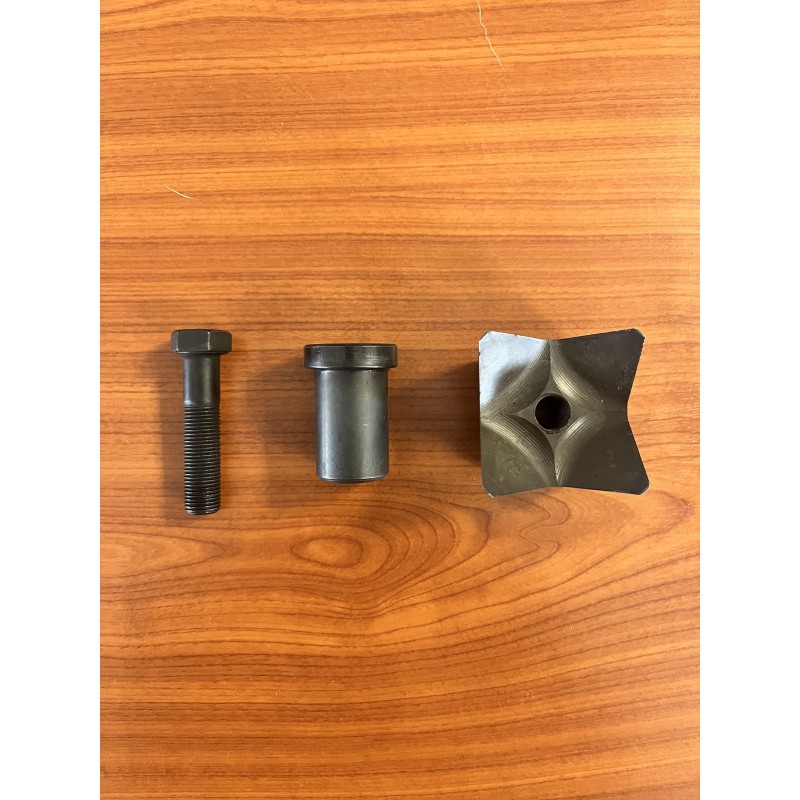 Couteau carré incurvé adaptable pour tête d'abattage Quadco - VERCOM PARTS