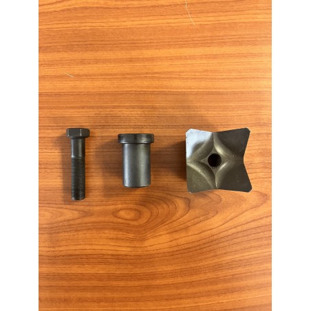 Couteau carré incurvé adaptable pour tête d'abattage Quadco - VERCOM PARTS